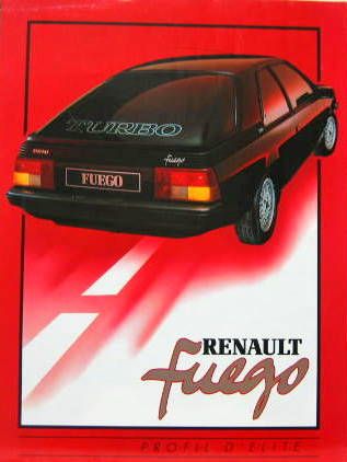 Couverture de 1984 RENAULT FUEGO PROFIL D'ELITE