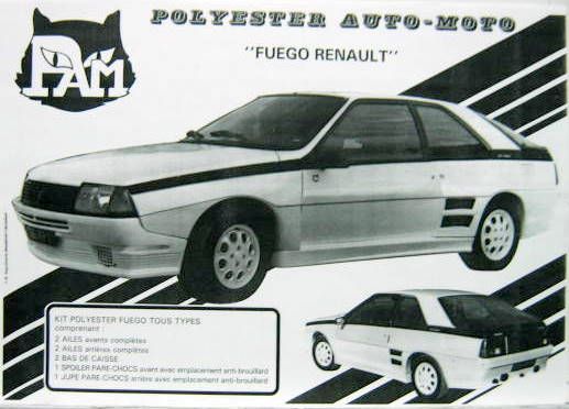 Couverture de RENAULT FUEGO ACCESSOIRES PAM
