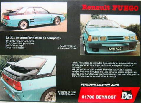 Couverture de RENAULT FUEGO TRANSFORMATION  PAM ELEGANCE SANS COMPROMIS