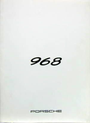 Couverture de 1991-11 PORSCHE 968 DOSSIER DE PRESSE DU LANCEMENT