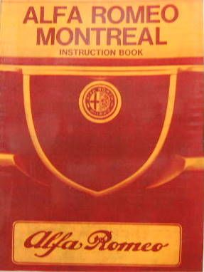 Couverture de 1971-12 ALFA ROMEO MONTREAL LIVRET D'ENTRETIEN EN ANGLAIS