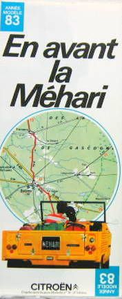 Couverture de 1983 CITROEN MEHARI DEPLIANT