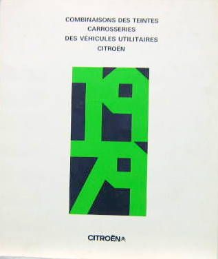 Couverture de 1979 CITROEN MEHARI ET UTILITAIRES COMBINAISON DES TEINTES CARROSSERIE