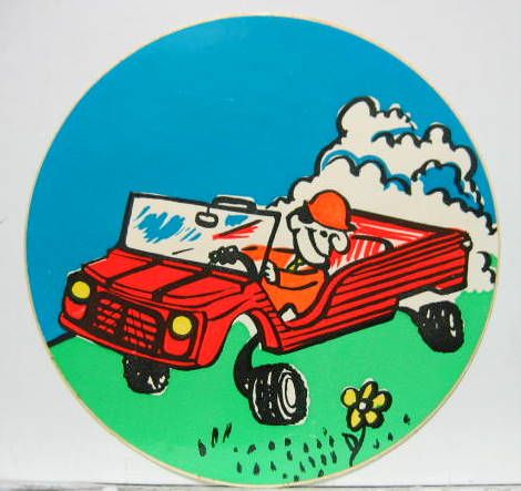 Couverture de CITROEN MEHARI AUTOCOLLANT D'EPOQUE