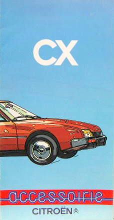 Couverture de 1980-5 CITROEN CX ACCESSOIRES CATALOGUE