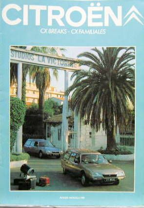 Couverture de 1980-8 CITROEN CX BREAK FAMILLIALE CATALOGUE