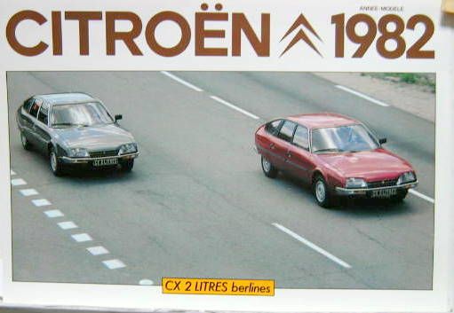 Couverture de 1981-5 CITROEN CX 2 LITRES BERLINE DEPLIANT