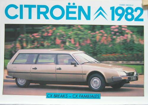 Couverture de 1981-5 CITROEN CX BREAK FAMILLIALE DEPLIANT