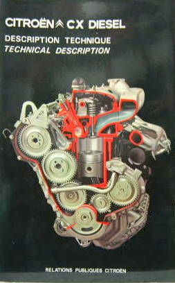 Couverture de 1981-2 CITROEN CX DIESEL DESCRIPTIF TECHNIQUE CATALOGUE EN FRANCAIS ET ANGLAIS