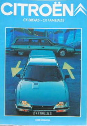 Couverture de 1981-7 CITROEN CX BREAK ET FAMILLIALE CATALOGUE