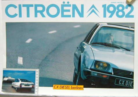 Couverture de 1981-5 CITROEN CX DIESEL BERLINE CATALOGUE