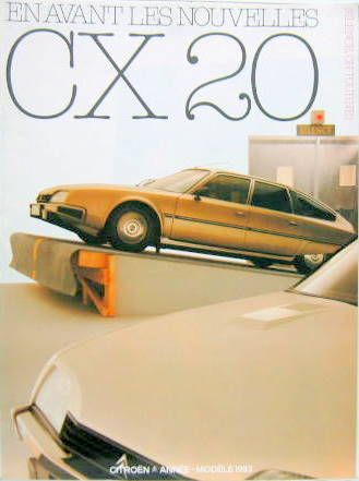 Couverture de 1982-8 CITROEN CX 20 CATALOGUE