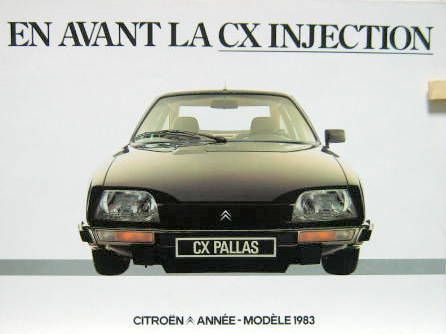Couverture de 1982-9 CITROEN CX INJECTION DEPLIANT