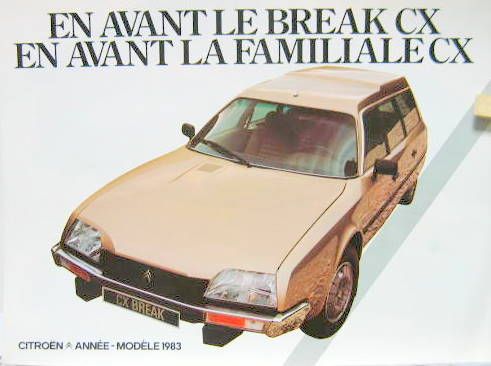 Couverture de 1982-6 CITROEN CX BREAK ET FAMILLIALE   DEPLIANT
