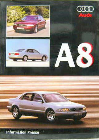 Couverture de 1995-12 AUDI A8 DOSSIER DE PRESSE