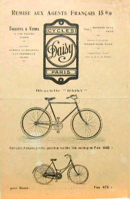 Couverture de CYCLES DAISY VELO ET ACCESSOIRES PARIS LA COURNEUVE