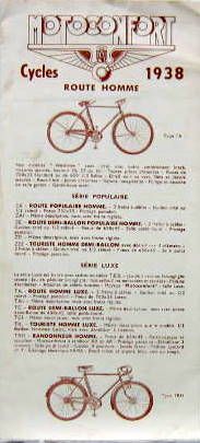 Couverture de 1938 CYCLES MOTOCONFORT A PANTIN