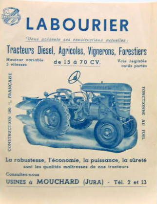 Couverture de LABOURIER TRACTEUR 15 A 70 CV PROSPECTUS