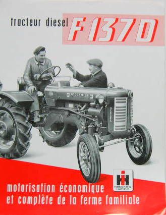 Couverture de FARMALL F 137 D  PROSPECTUS