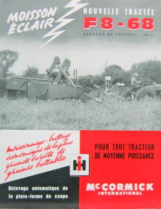 Couverture de Mc CORMICK MOISSONNEUSE BATTEUSE F8-68