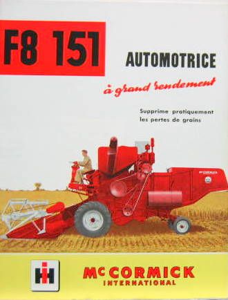 Couverture de Mc CORMICK AUTOMOTRICEF8 151