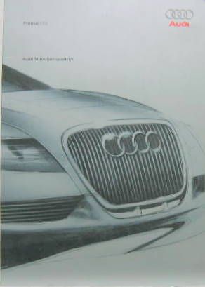 Couverture de 2003 AUDI NUVOLARI QUATTRO DOSSIER DE PRESSE EN FRANCAIS