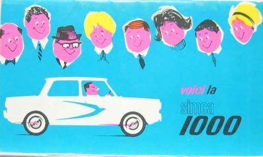 Couverture de VOICI LA SIMCA 1000 CATALOGUE POUR LES VENDEURS EXEMPLAIRE NUMEROTE