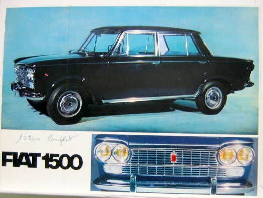 Couverture de FIAT 1500  DEPLIANT N° 0098038