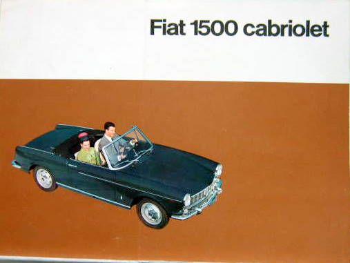 Couverture de FIAT 1500 CABRIOLET DEPLIANT N° 2001
