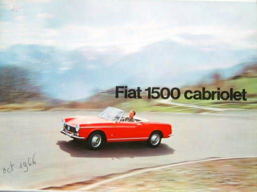Couverture de FIAT 1500 CABRIOLET DEPLIANT N°2179