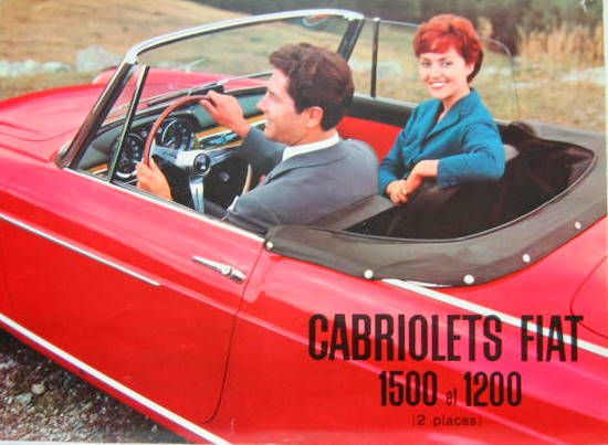 Couverture de FIAT 1500 1200 CABRIOLET  CATALOGUE N° 1573