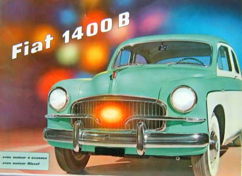 Couverture de FIAT 1400B CATALOGUE N° 1304