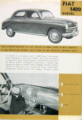 Couverture de FIAT 1400 DIESEL  N° 1193