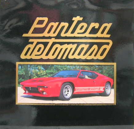 Couverture de DE TOMASO PANTERA CATALOGUE CARRE NOIR