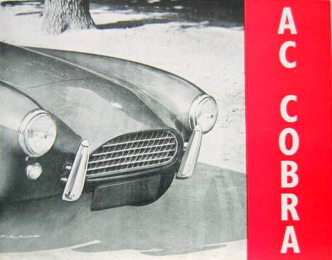 Couverture de AC COBRA DEPLIANT ORIGINAL EN ANGLAIS