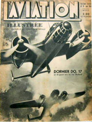 Couverture de L'AVIATION ILLUSTREE REVUE MENSUELLE DE L'AVIATION MONDIALE 1940-1944 43 NUMEROS