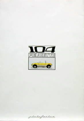 Couverture de PEUGEOT 104 PEUGETTE DE PININFARINA CATALOGUE