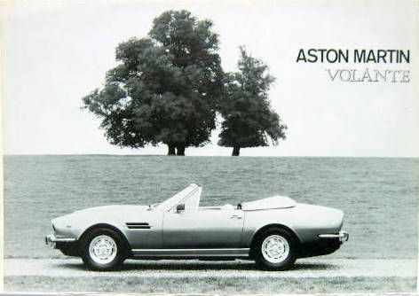Couverture de ASTON MARTIN VOLANTE V8  DEPLIANT EN ANGLAIS