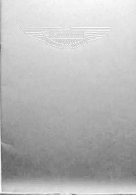 Couverture de ASTON MARTIN V8 ET VANTAGE  CATALOGUE AVEC DE BEAUX DESSINS DE RAY WINDER   EN ANGLAIS