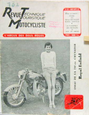 Couverture de 1957-8-9 ROYAL ENFIELD 350 ET 500 BULLET ROYAL ENFIELD 250 CRUSADER FN 1957