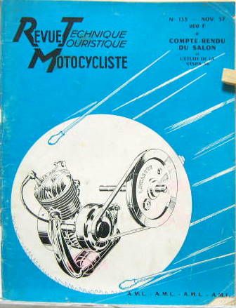 Couverture de 1957-11 VESPA 56 SALON MOTEURS A DISTRIBUTION SPECIALE