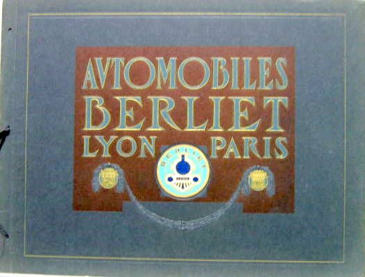 Couverture de 1914 BERLIET CATALOGUE