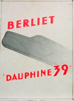 Couverture de 1939 BERLIET DAUPHINE CATALOGUE N°P1018