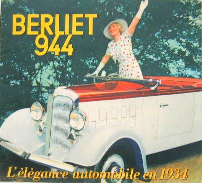 Couverture de 1934 BERLIET 944 CATALOGUE