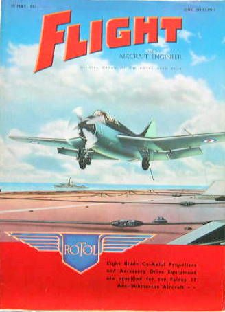 Couverture de FLIGHT AIRCRAFT ENGGINEER REVUE EN ANGLAIS DES ANNEES 1940-50-60