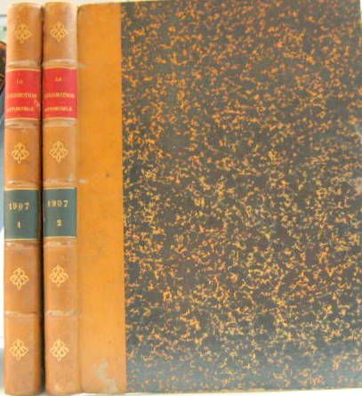 Couverture de 1907 LA LOCOMOTION  AUTOMOBILE EN 2 VOLUMES DU N°1 AU N°52