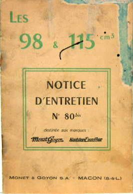 Couverture de 1956 MONET GOYON 98 ET 115 CM3 N°80 BIS