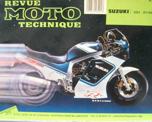 Couverture de 66 RMT SUSUKI GSX R1100