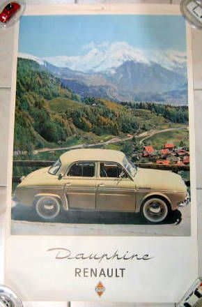 Couverture de RENAULT DAUPHINE AFFICHE ORIGINALE