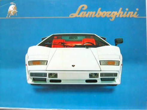 Couverture de LAMBORGHINI COUNTACH LP 500 S DEPLIANT MULTILANGUE